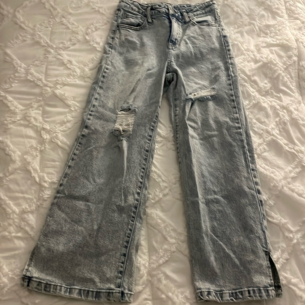 straight leg jeans